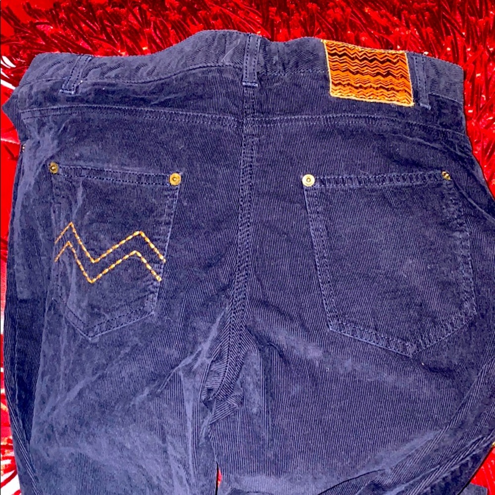 Missoni corduroy navy blue pant